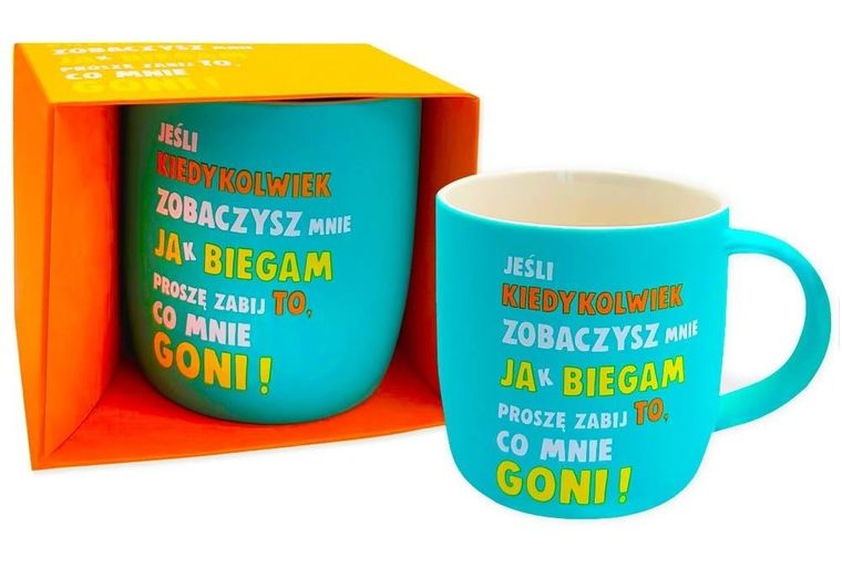 Kukartka, kubek neonowy, Jak biegam