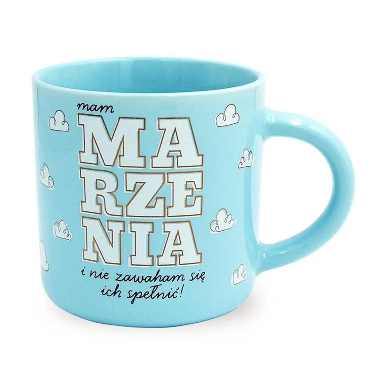 Kukartka, kubek Q Past Elle, marzenia