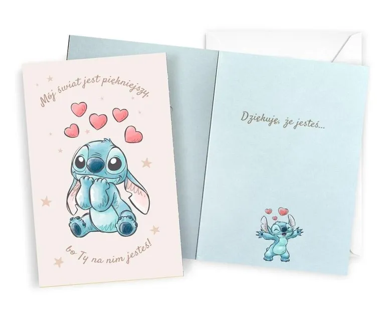 Kukartka, Lilo i Stitch, karnet urodzinowy