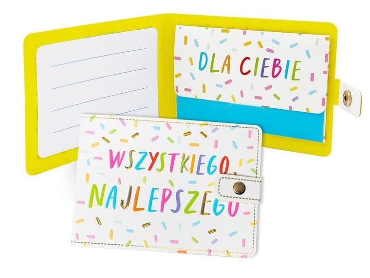 Kukartka, portfelik, Wszystkiego najlepszego, paski