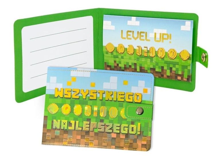 Kukartka, portfelik, Wszystkiego najlepszego, piksele