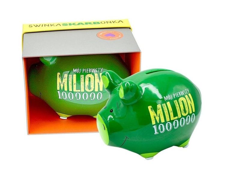 Kukartka, skarbonka, mała świnka, Mój pierwszy milion