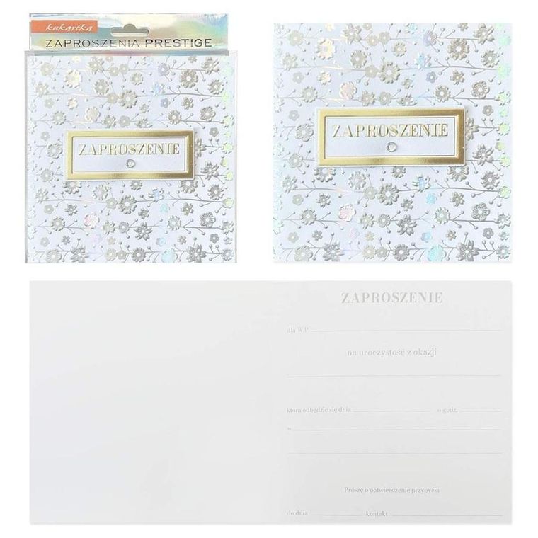 Kukartka, zaproszenia uniwersalne, 5 szt.