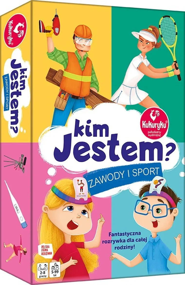 Kukuryku, Kim Jestem? Zawody i sport, gra familijna