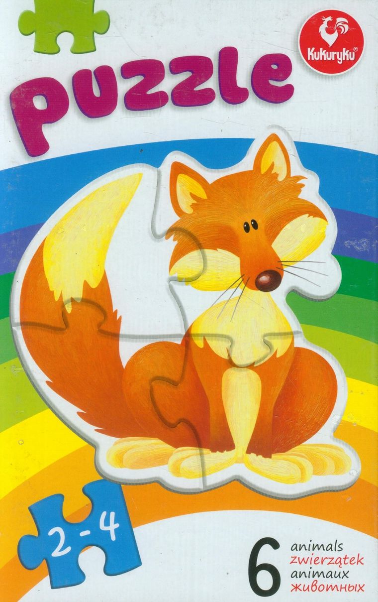 Kukuryku, Zwierzątka, 6 układanek dla najmłodszych