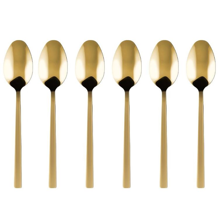 Kulig, Piano, komplet łyżeczek do herbaty, Gold, 6 szt.