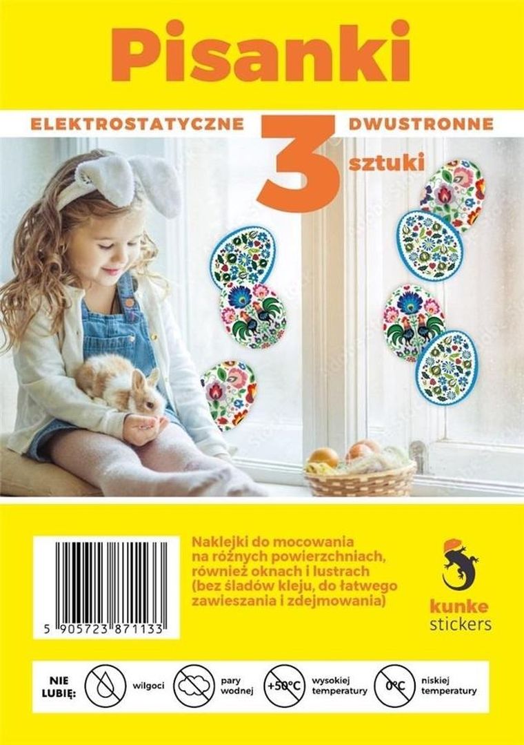 Kunke, naklejki Wielkanocne, Pisanki