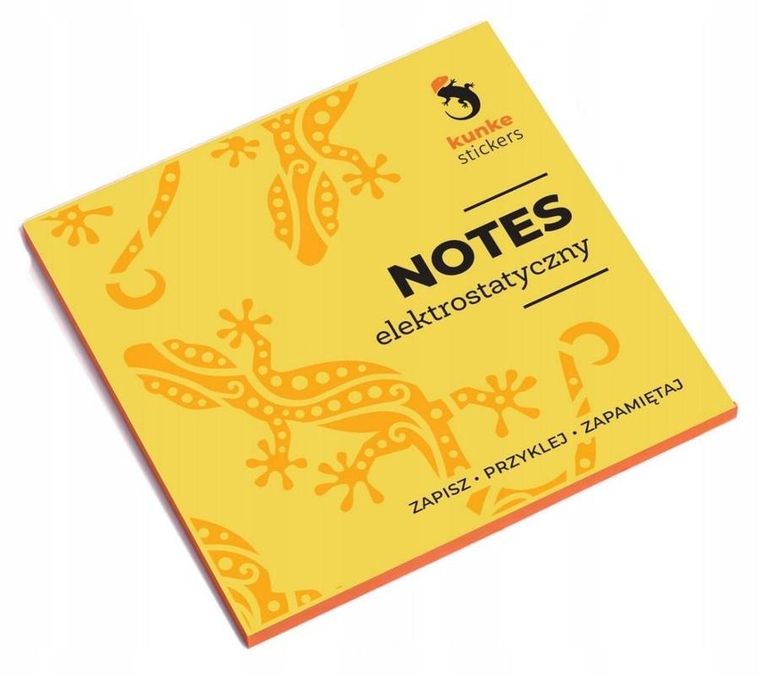 Kunke, notes elektrostatyczny pomarańczowy, 100 karteczek