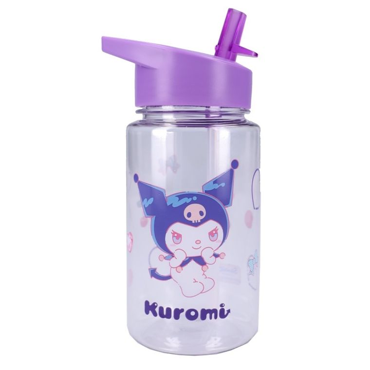 Kuromi, Drink Up, bidon ze słomką, fioletowy, 450 ml