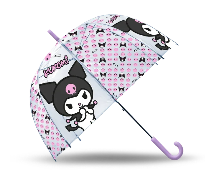 Kuromi, parasolka, przezroczysta, 19 cali