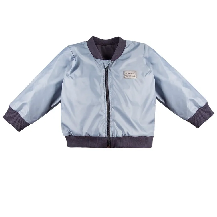 Kurtka bomberka chłopięca, niebieska, Eevi