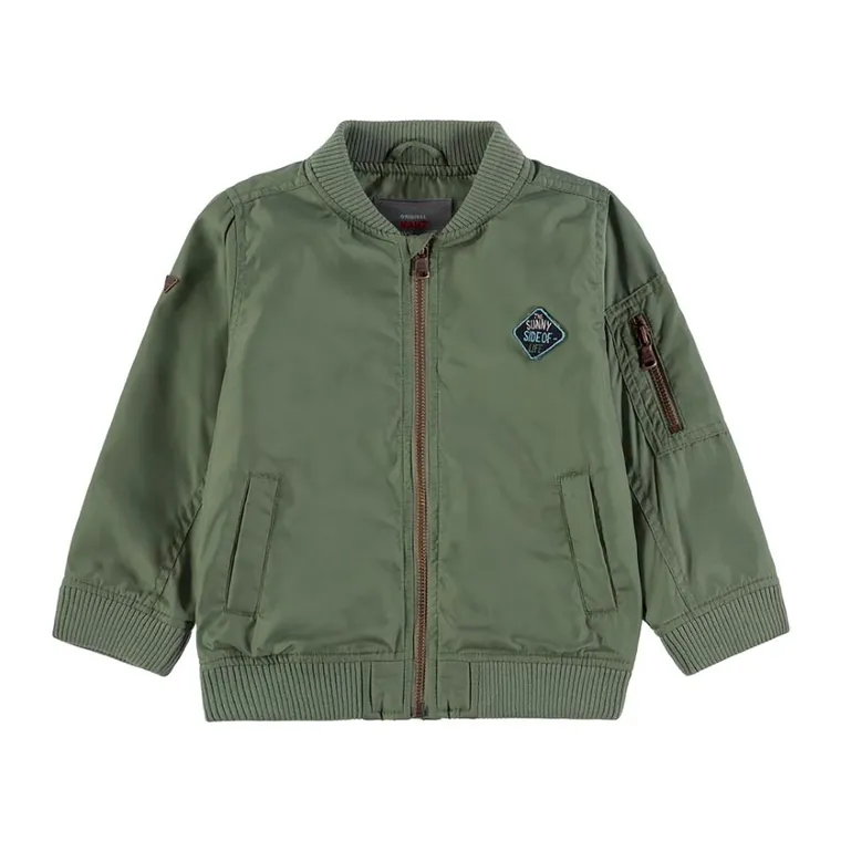 Kurtka bomberka chłopięca, zielona, Kanz