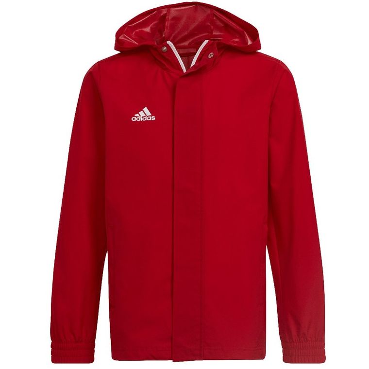 Kurtka chłopięca z kapturem, czerwona, Adidas