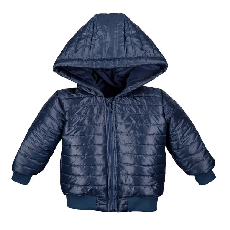 Kurtka chłopięca z kapturem, granatowa, Eevi