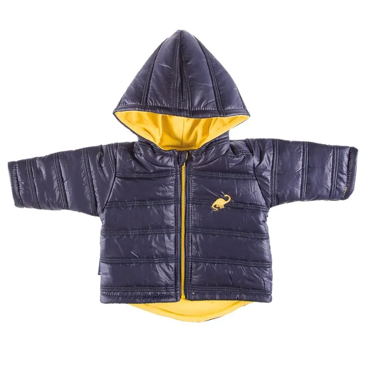 Kurtka chłopięca z kapturem, granatowa, Eevi