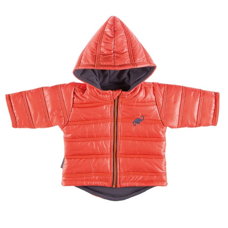 Kurtka chłopięca z kapturem, pomarańczowa, Eevi