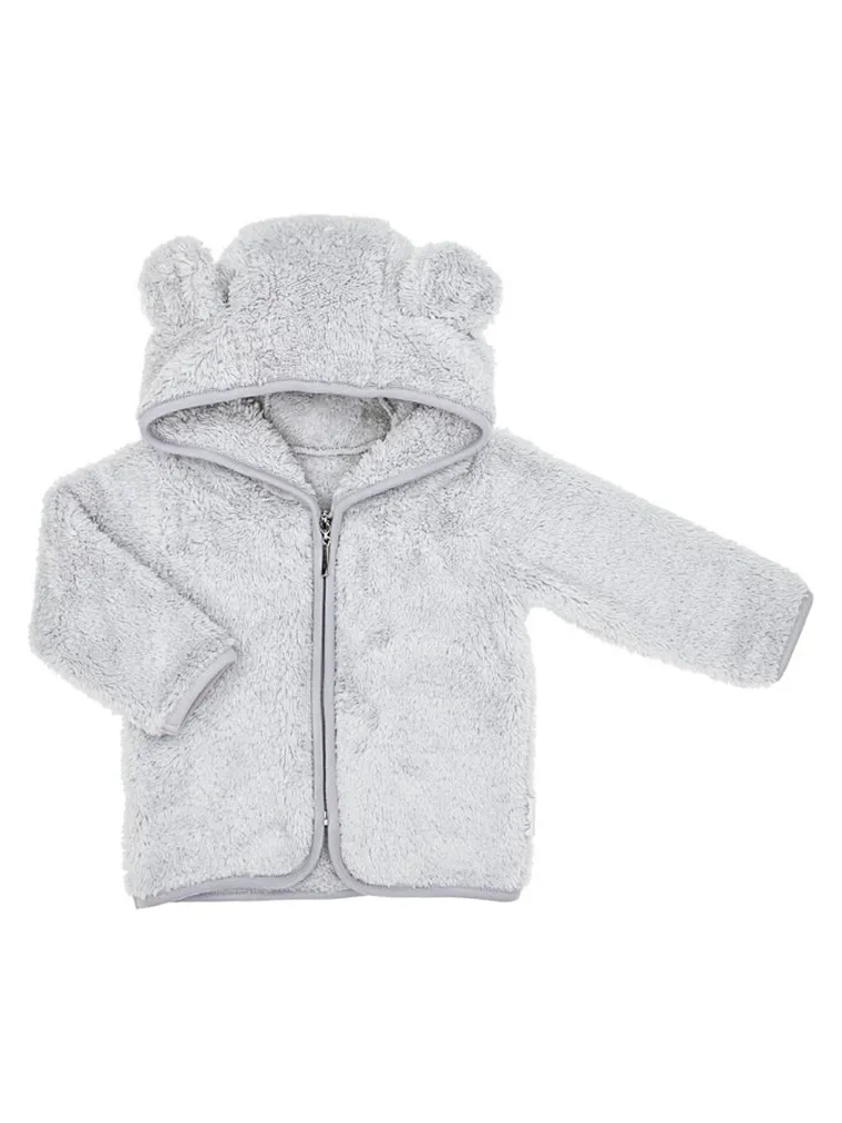 Kurtka chłopięca z kapturem, szara, Nicol