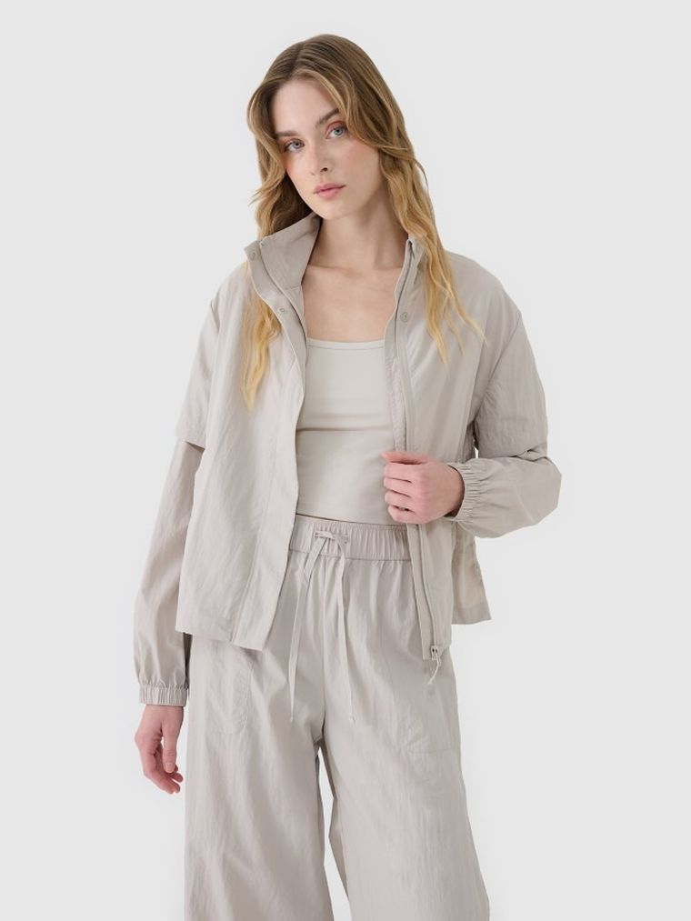 Kurtka damska, beżowa, 4F