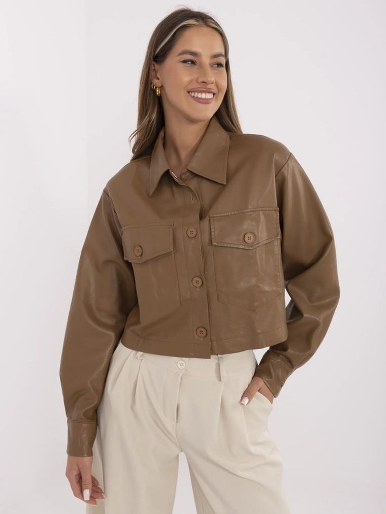 Kurtka damska, brązowa, May By Shining Star