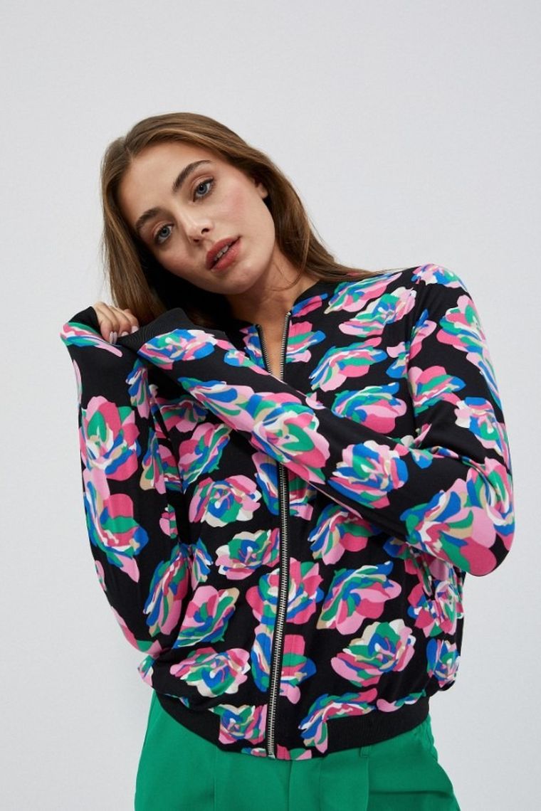 Kurtka damska, czarna, Moodo