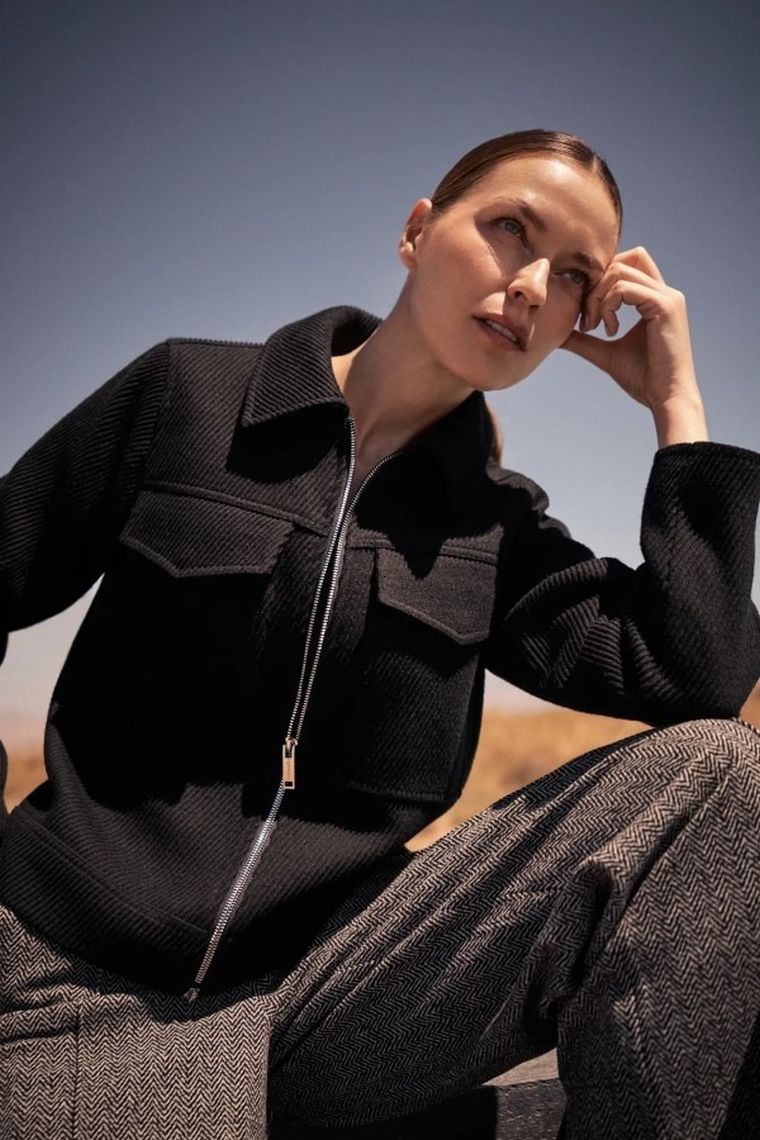 Kurtka damska, czarna, Moodo