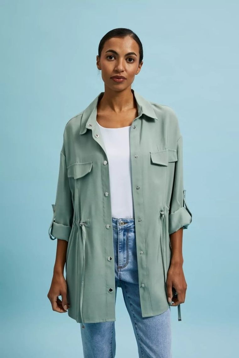 Kurtka damska, khaki, Moodo