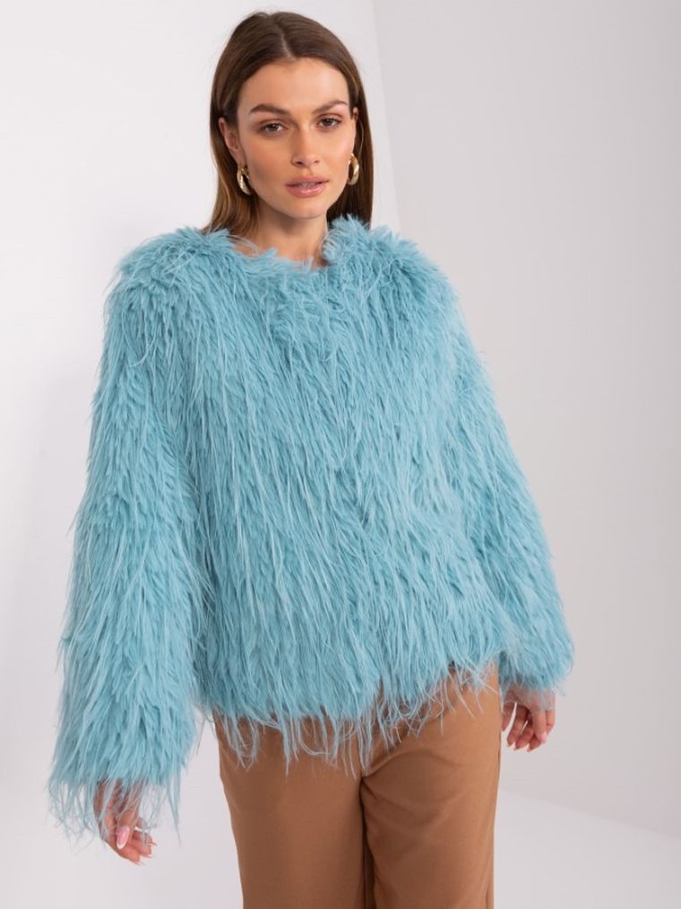 Kurtka damska, miętowa, Italy Moda