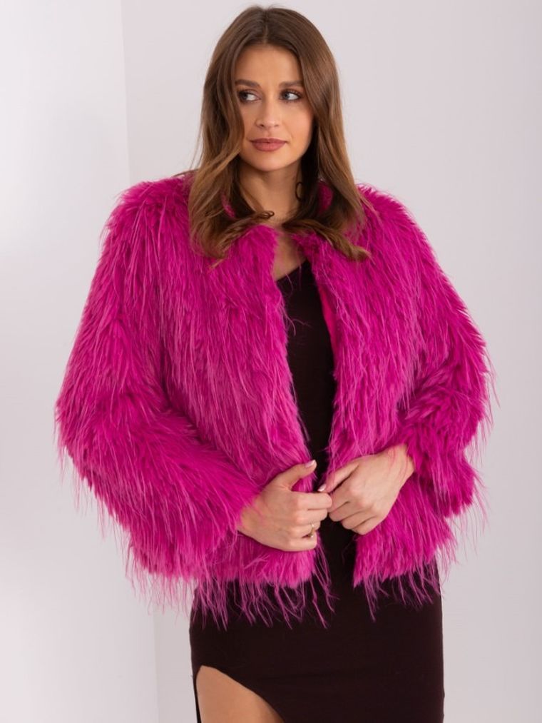 Kurtka damska, różowa, Italy Moda