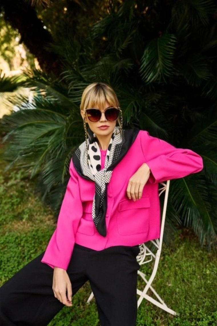 Kurtka damska, różowa, Moodo