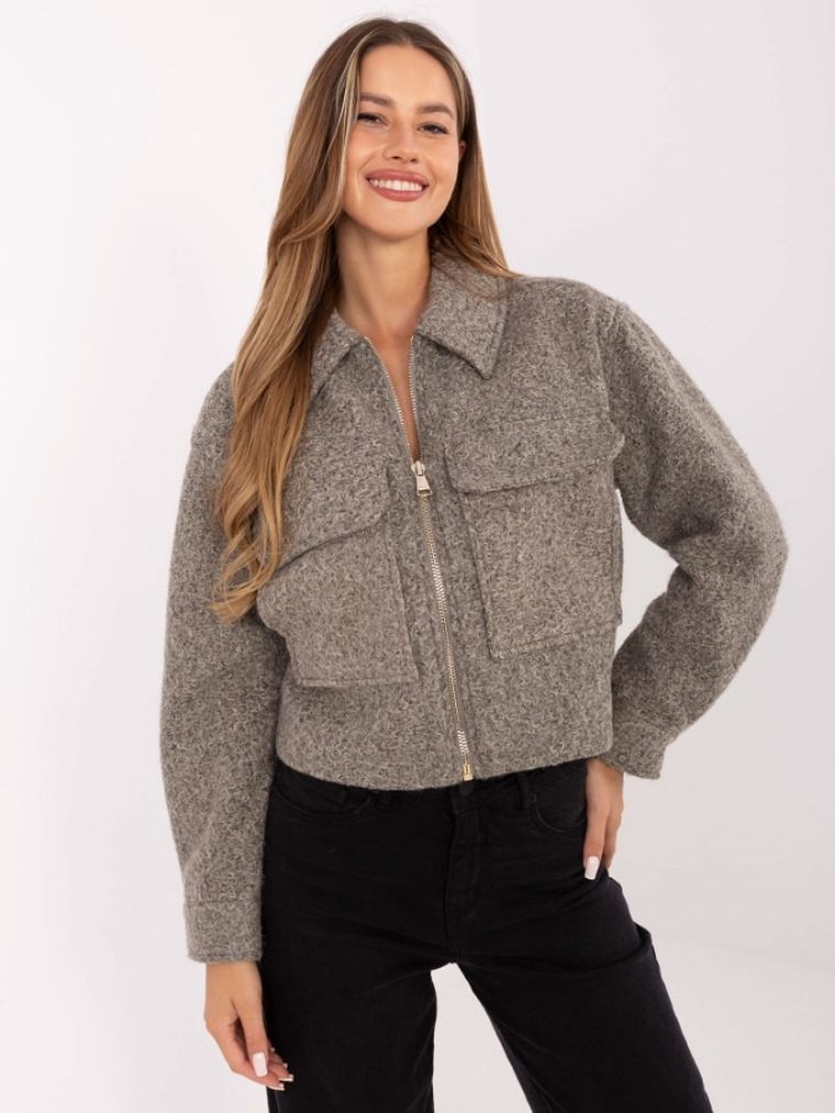 Kurtka damska, szara, Sublevel