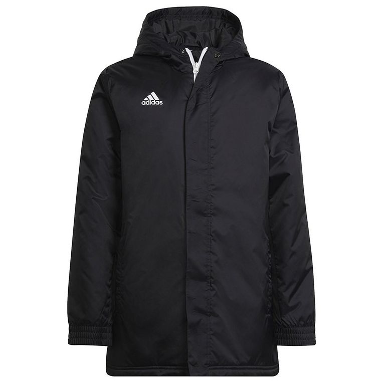 Kurtka dziecięca z kapturem, czarna, Adidas