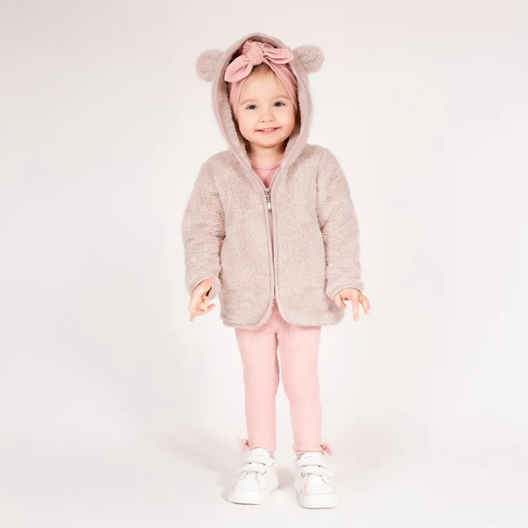 Kurtka dziewczęca z kapturem, fioletowa, Nicol