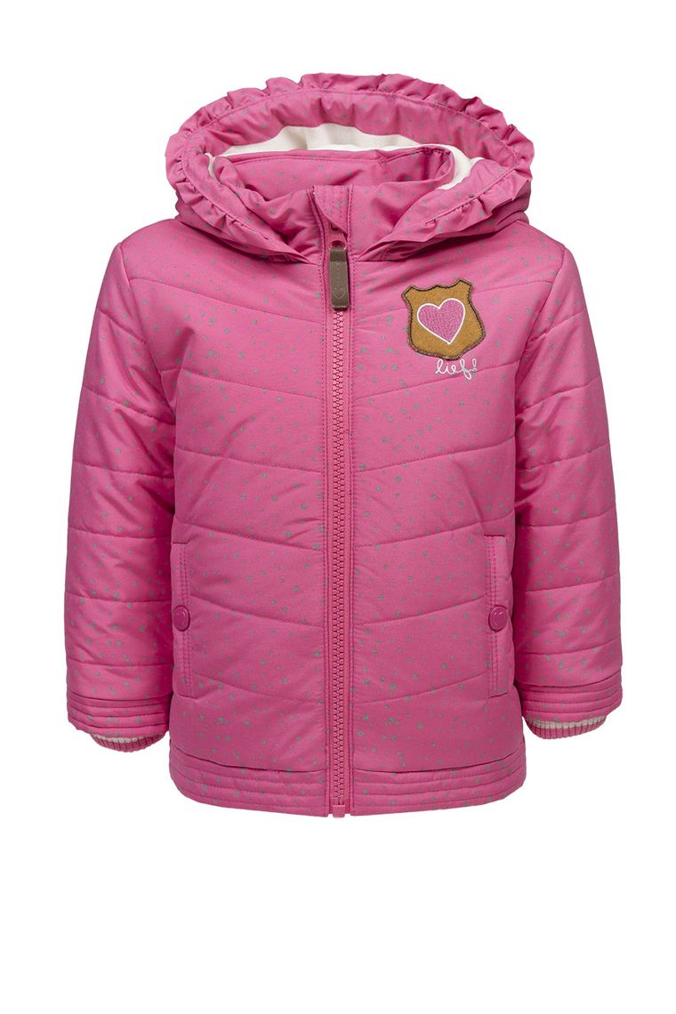 Kurtka dziewczęca z kapturem, różowa, Lief