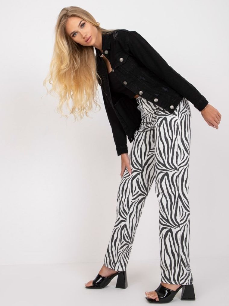 Kurtka jeansowa damska, czarna, Rue Paris