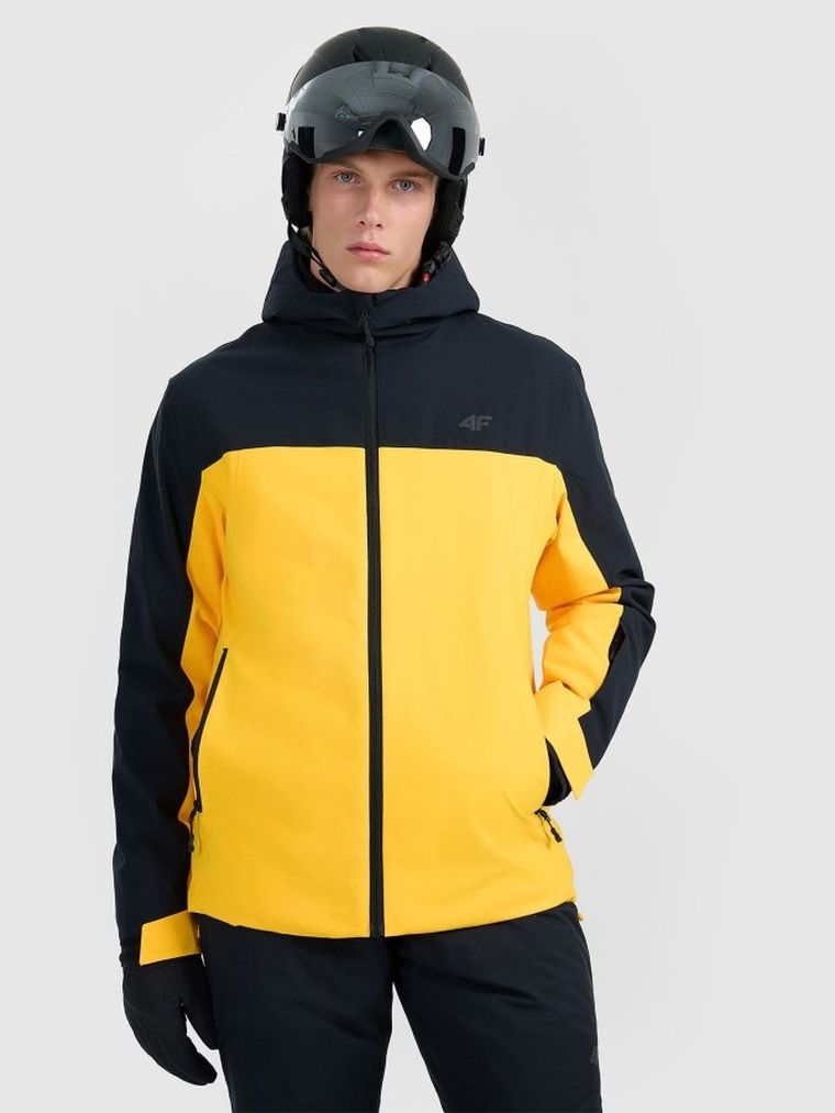 Kurtka narciarska męska z kapturem, mix, 4F