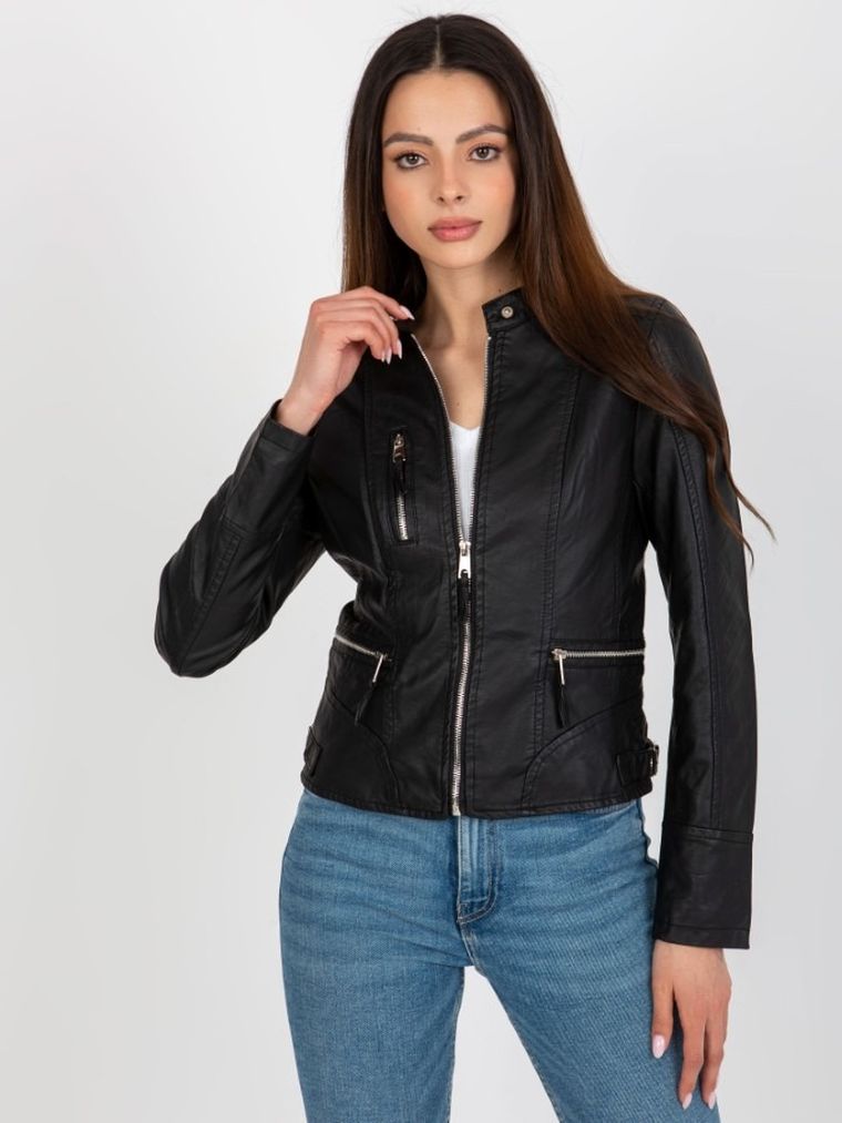 Kurtka ramoneska damska, czarna, Factory Price