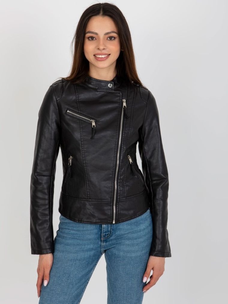 Kurtka ramoneska damska, czarna, Factory Price