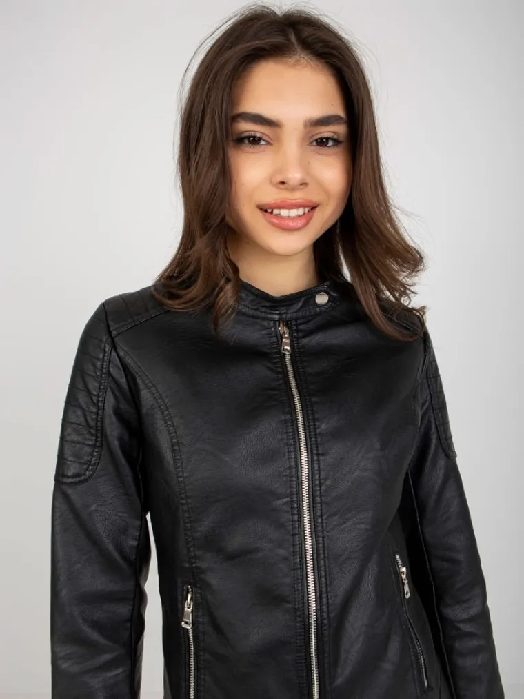 Kurtka ramoneska damska, czarna, Forget Me Not Fashion