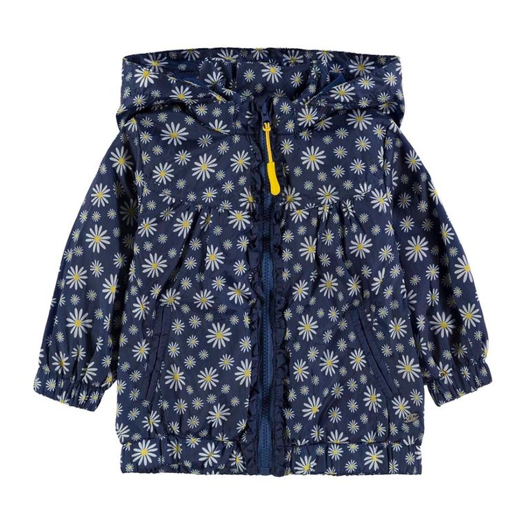 Kurtka wiosenna dziewczęca z kapturem, granatowa, Kanz