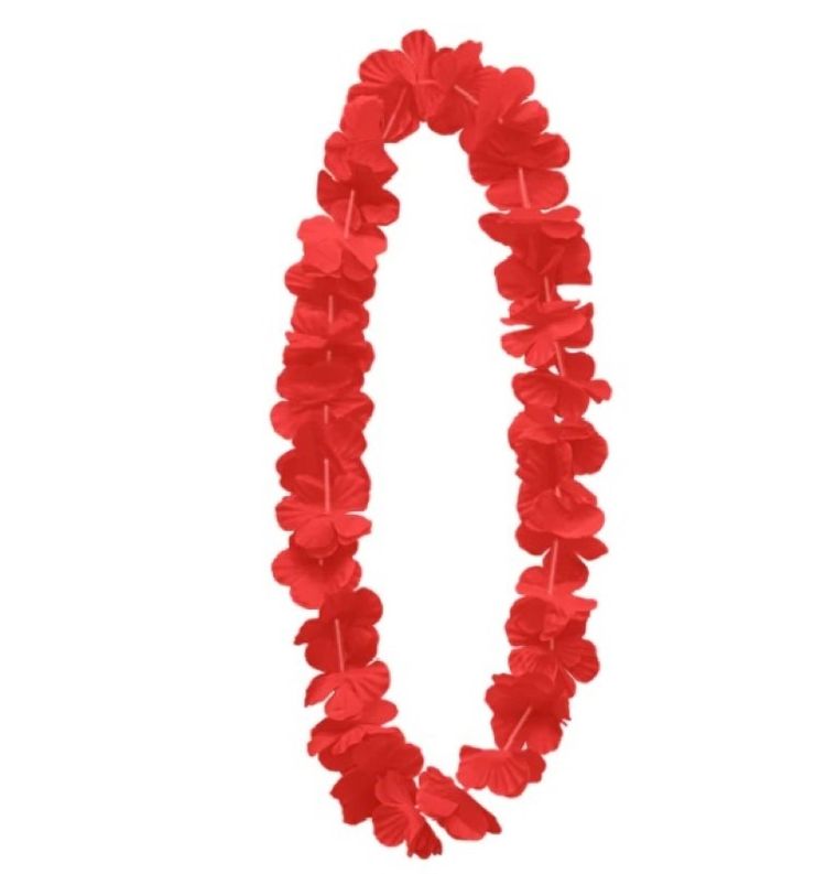 Kwiaty hawajskie, czerwone