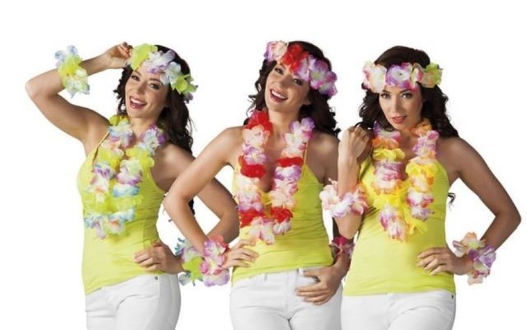 Kwiaty hawajskie, soleil, zestaw