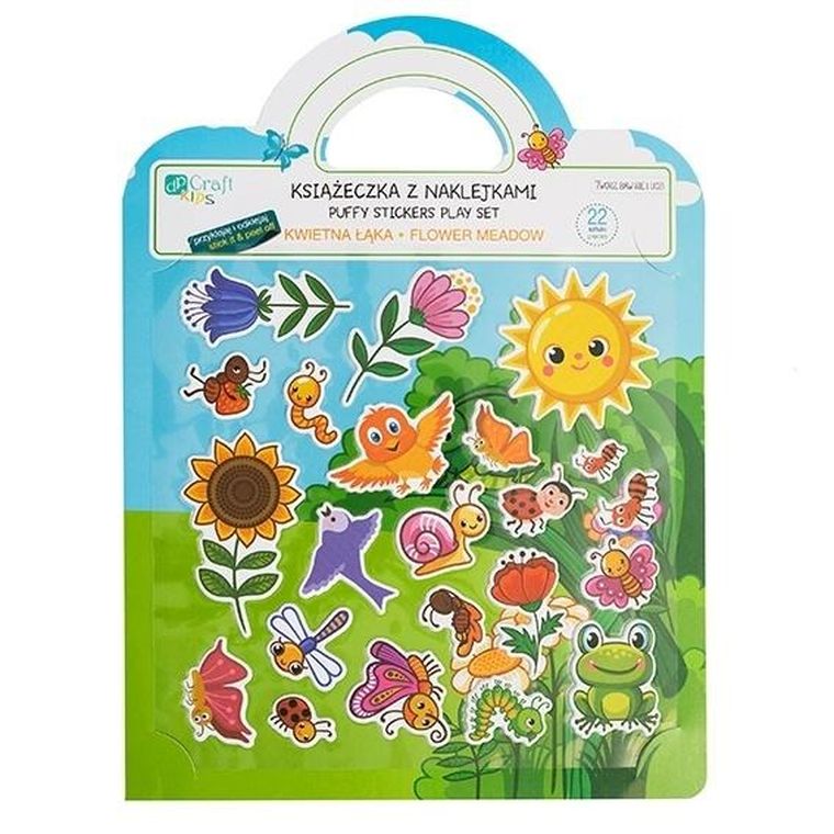 Kwietna łąka. Książeczka z naklejkami