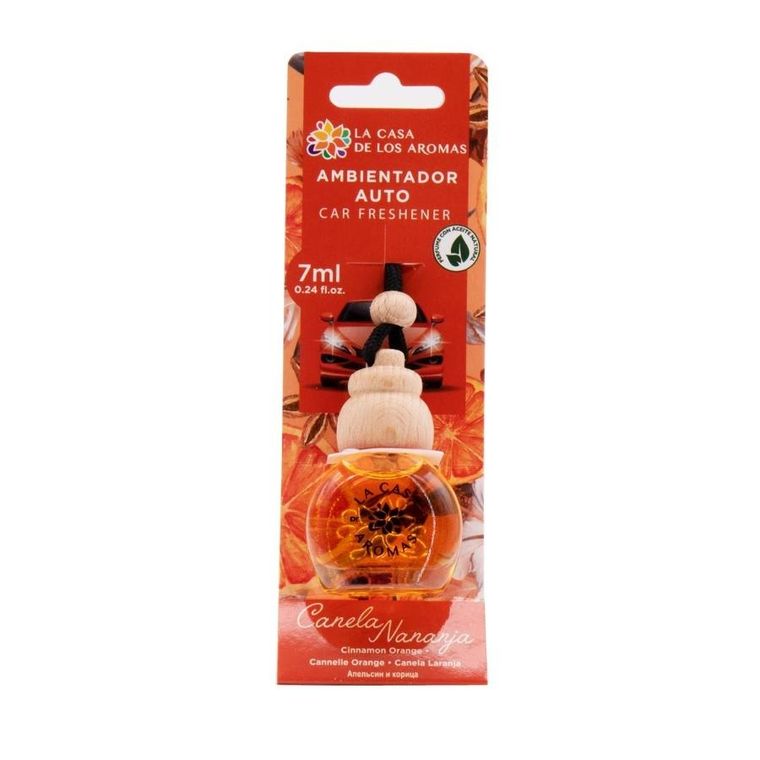 La Casa de los Aromas, Car Freshener, odświeżacz do samochodu, Cynamon i Pomarańcza, 7 ml