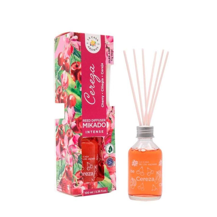 La Casa de los Aromas, Mikado Intense, patyczki zapachowe, Wiśnia, 100 ml