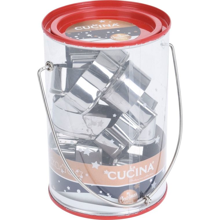 La Cucina, foremki do ciasteczek, 10 szt., świąteczne kształty