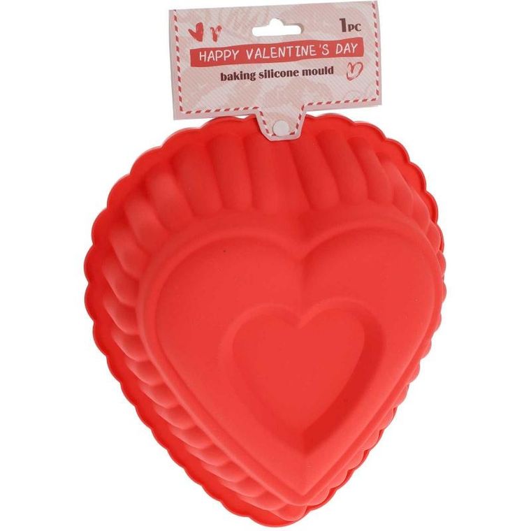 La Cucina, silikonowa forma do pieczenia w kształcie serca, 25-16-7 cm
