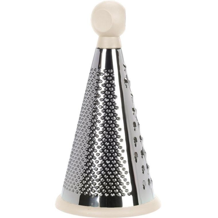 La Cucina, tarka w formie stożka, ze stali nierdzewnej