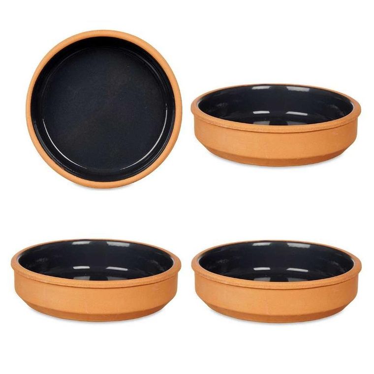 La Dehesa, naczynia gliniane, miski ze szkliwionym wnętrzem, czarne