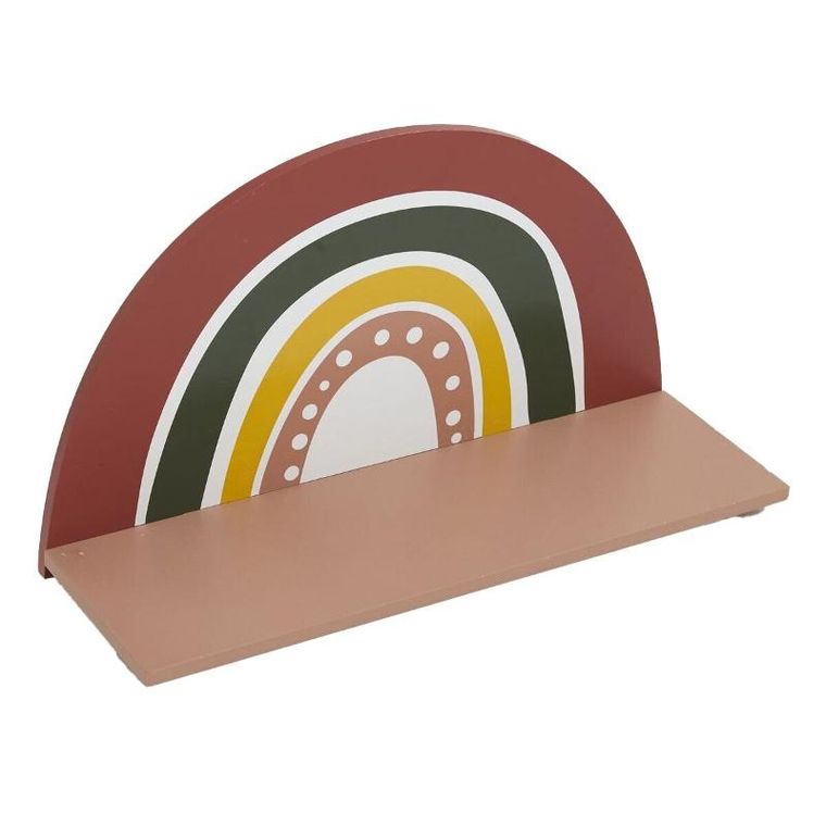 La Factory, Head in the coulds, półka do pokoju dziecięcego, tęcza, 41.5-10-31.5 cm
