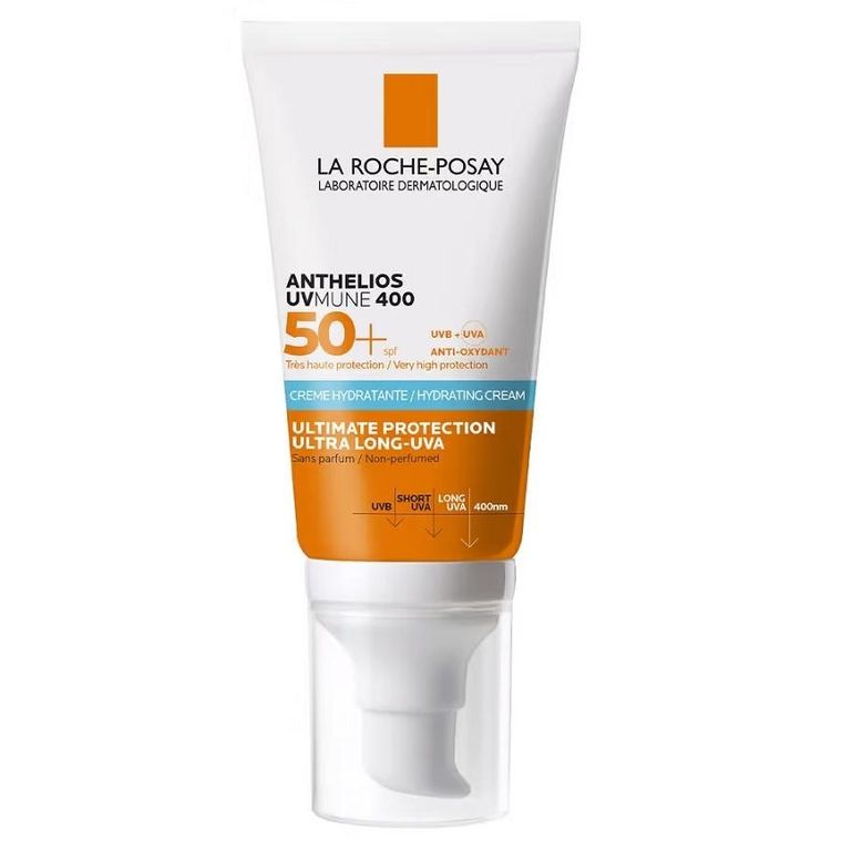 La Roche Posay, Anthelios UVmune 400, bezzapachowy krem nawilżający SPF50+, 50 ml